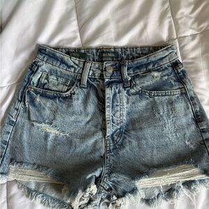 Wild Fable Light Blue Distressed Jean Shorts